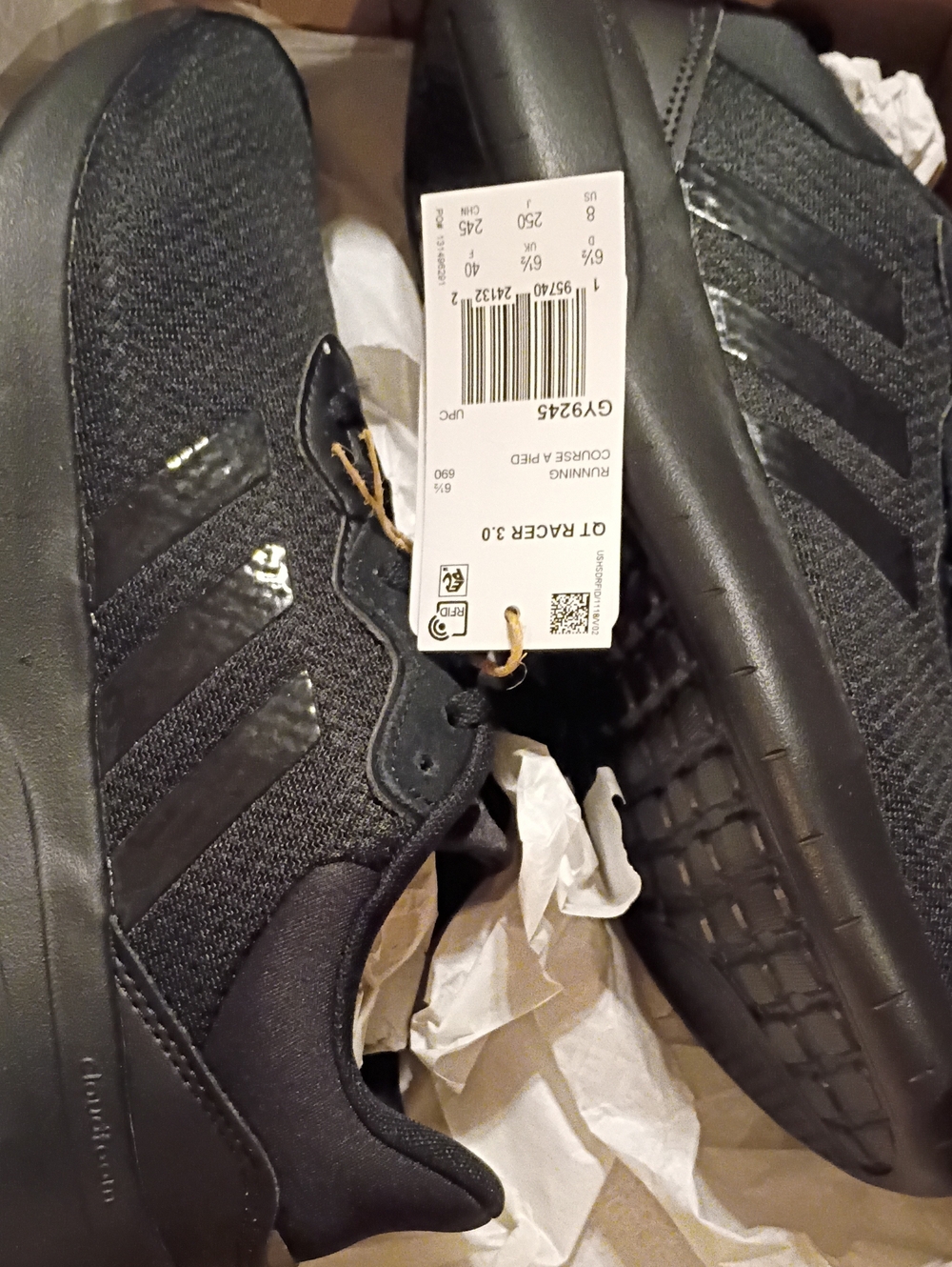 Adidas Womens Qt Racer 3.0 NWT Size 8 - Picture 6 of 6